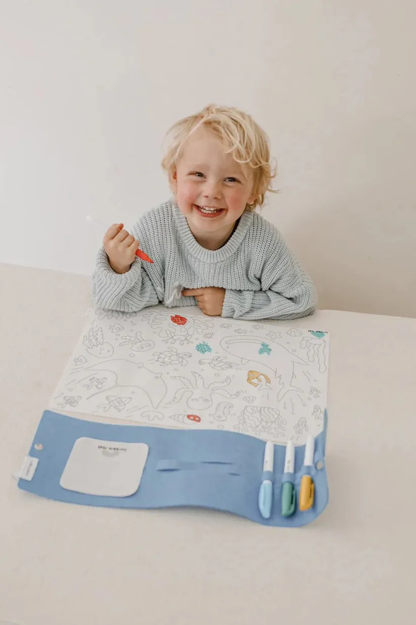 Scribble Mat Under the Sea Reusable Colouring Mat