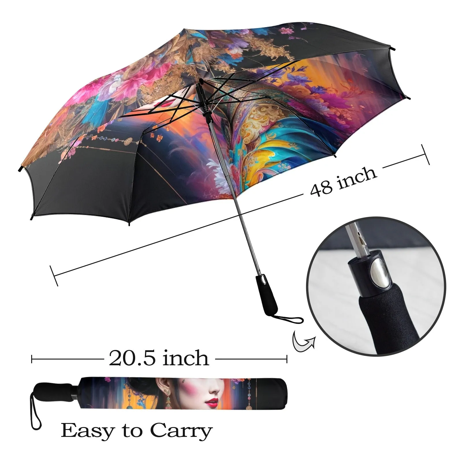 Semi-Automatic Foldable Umbrella