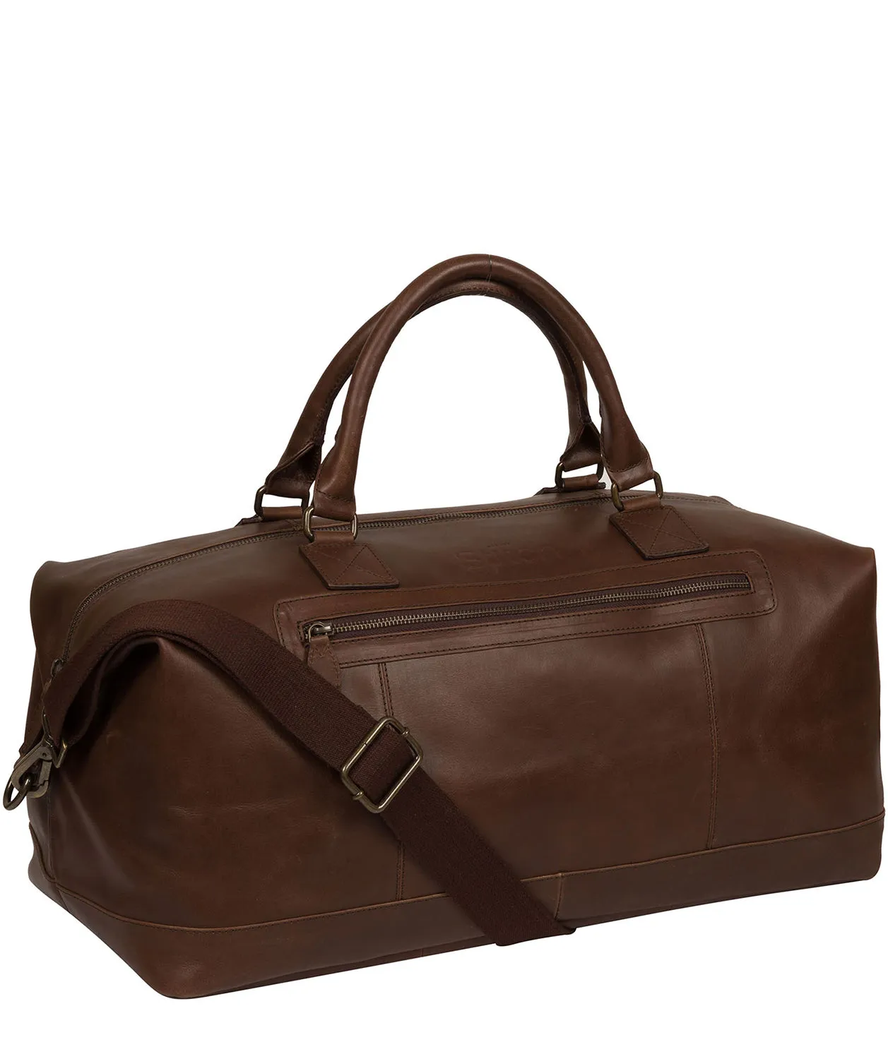 'Shuttle' Walnut Leather Holdall