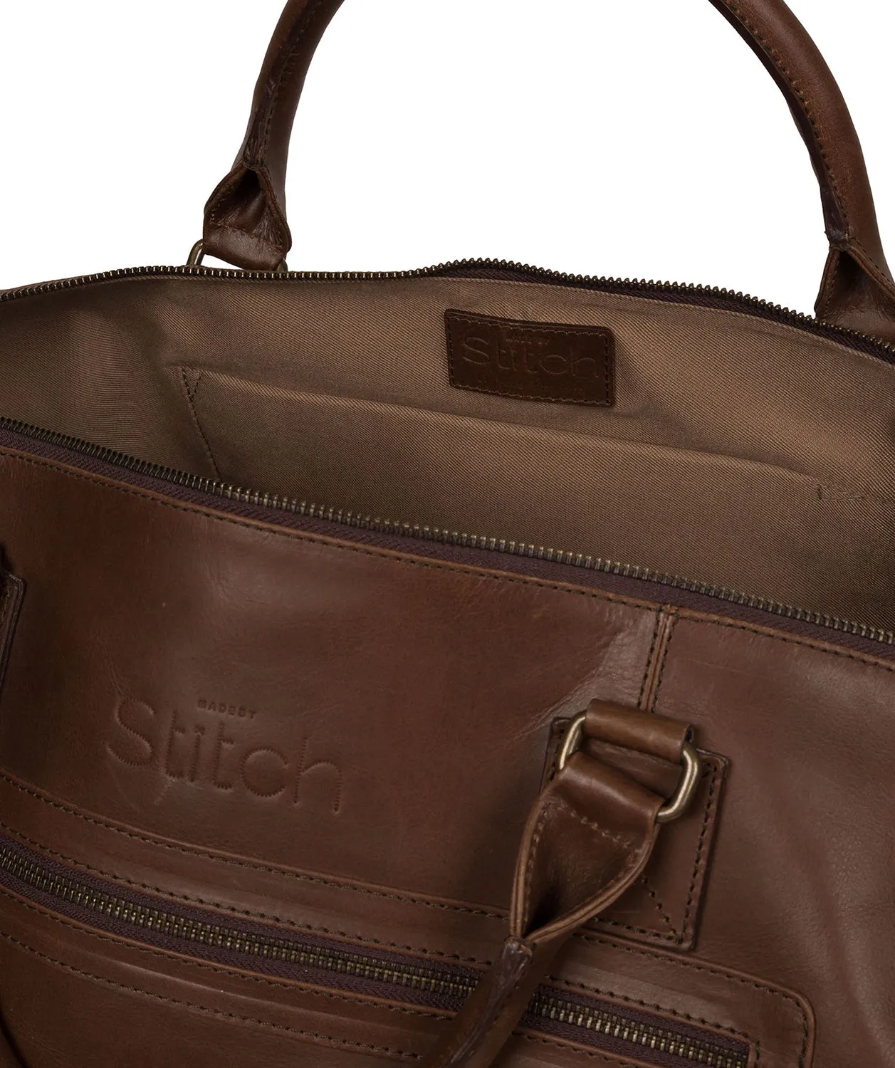'Shuttle' Walnut Leather Holdall