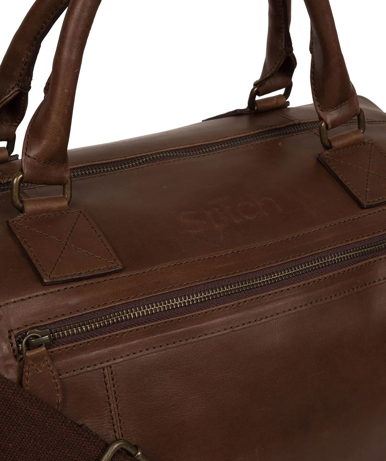 'Shuttle' Walnut Leather Holdall