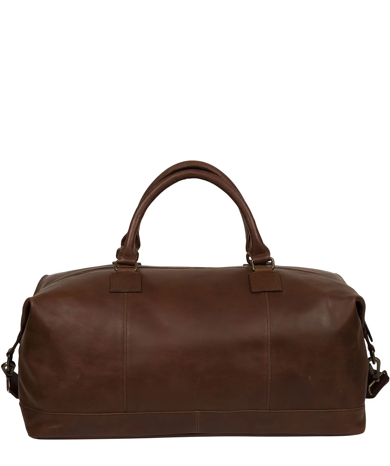 'Shuttle' Walnut Leather Holdall