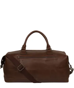 'Shuttle' Walnut Leather Holdall