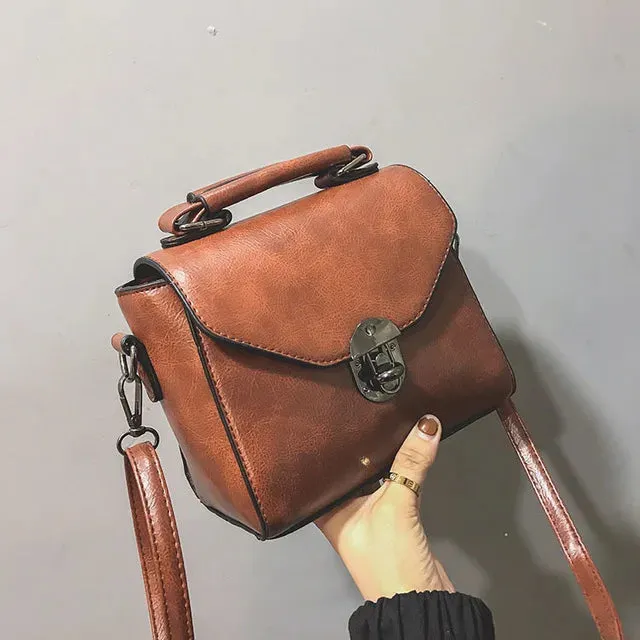 Sleek PU Leather Crossbody Bag - Modern Elegance
