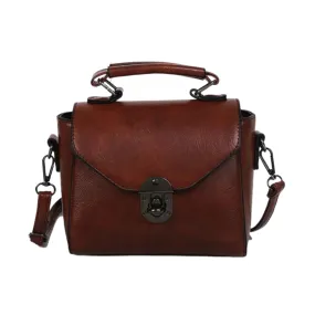 Sleek PU Leather Crossbody Bag - Modern Elegance