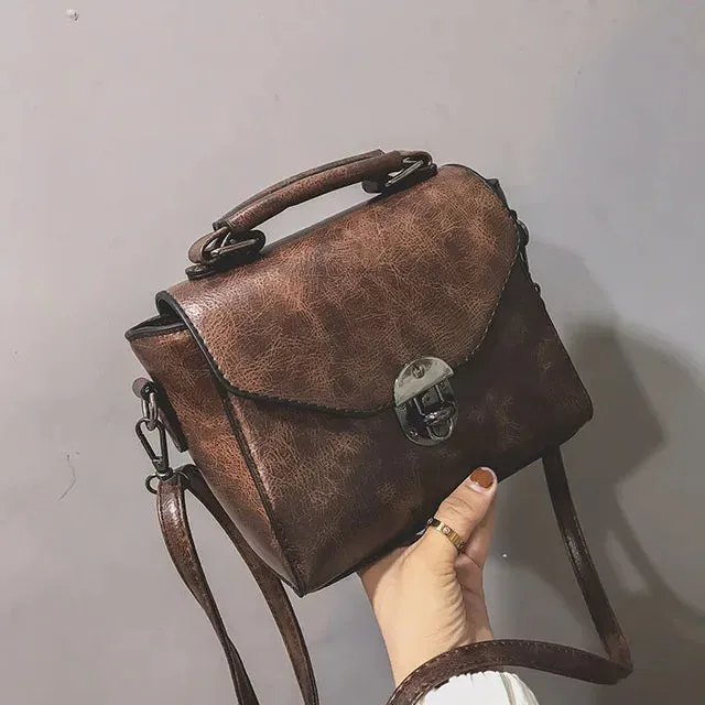 Sleek PU Leather Crossbody Bag - Modern Elegance