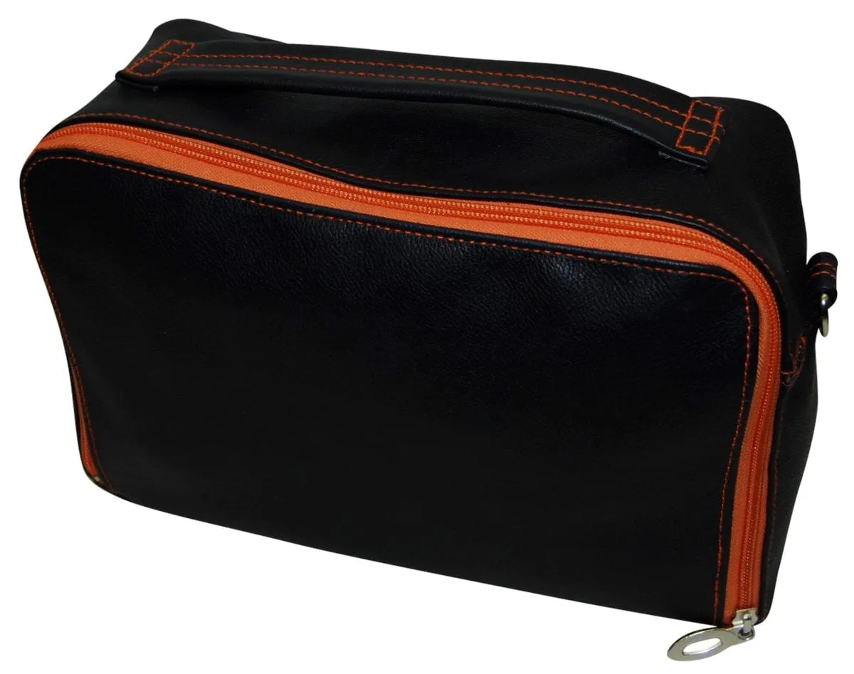 Solid Leather Travel Bag TB100B-NV