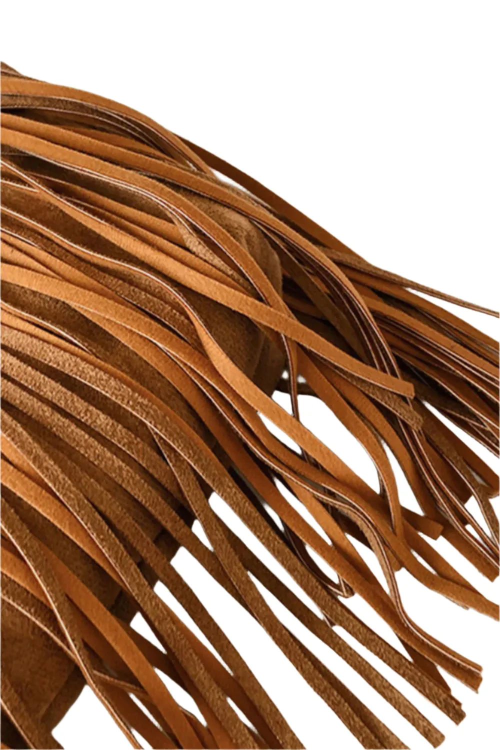 Suede Fringe Adjustable Strap Shoulder Bag