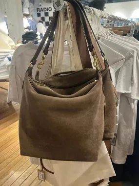 TAVIMART  -  Vintage Brown Suede Shoulder Bag Four Season High Quality Solid Crossbody Bags Irls School Style Streetwear Fashion Handbags