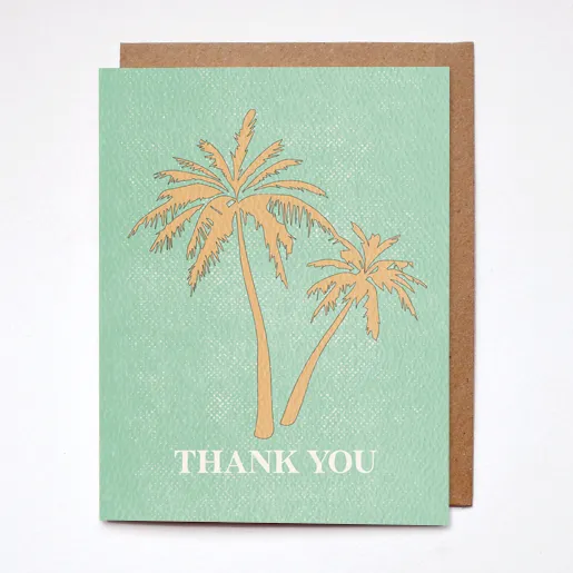 Thank You Palm Card