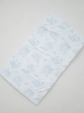 The Gilded Bird Blue Toile Travel Changing Mat