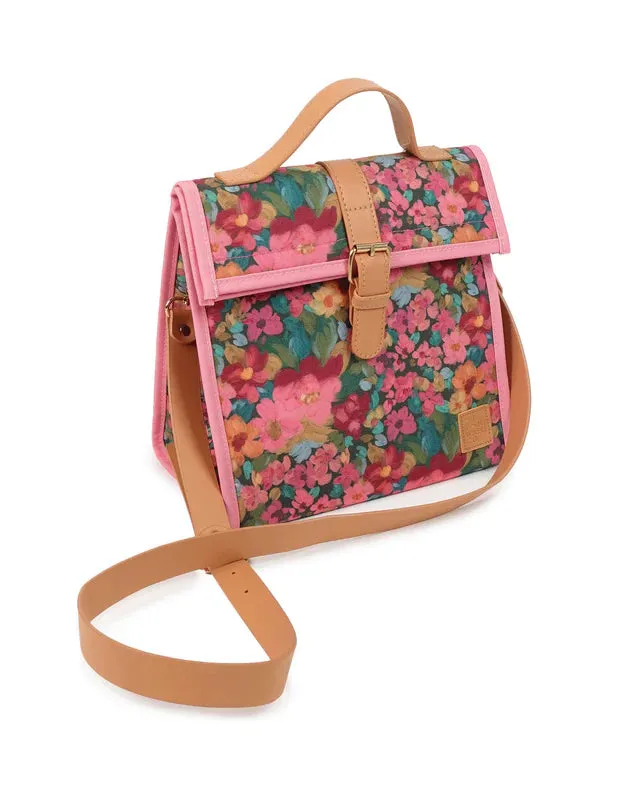The Somewhere Co: Amongst the Flowers Lunch Satchel
