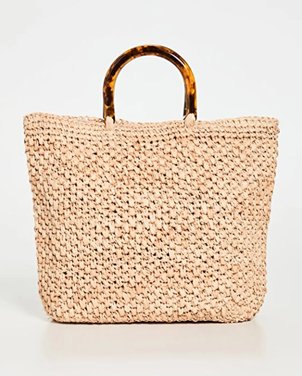 The Tortoise Handle Handbag in Natural