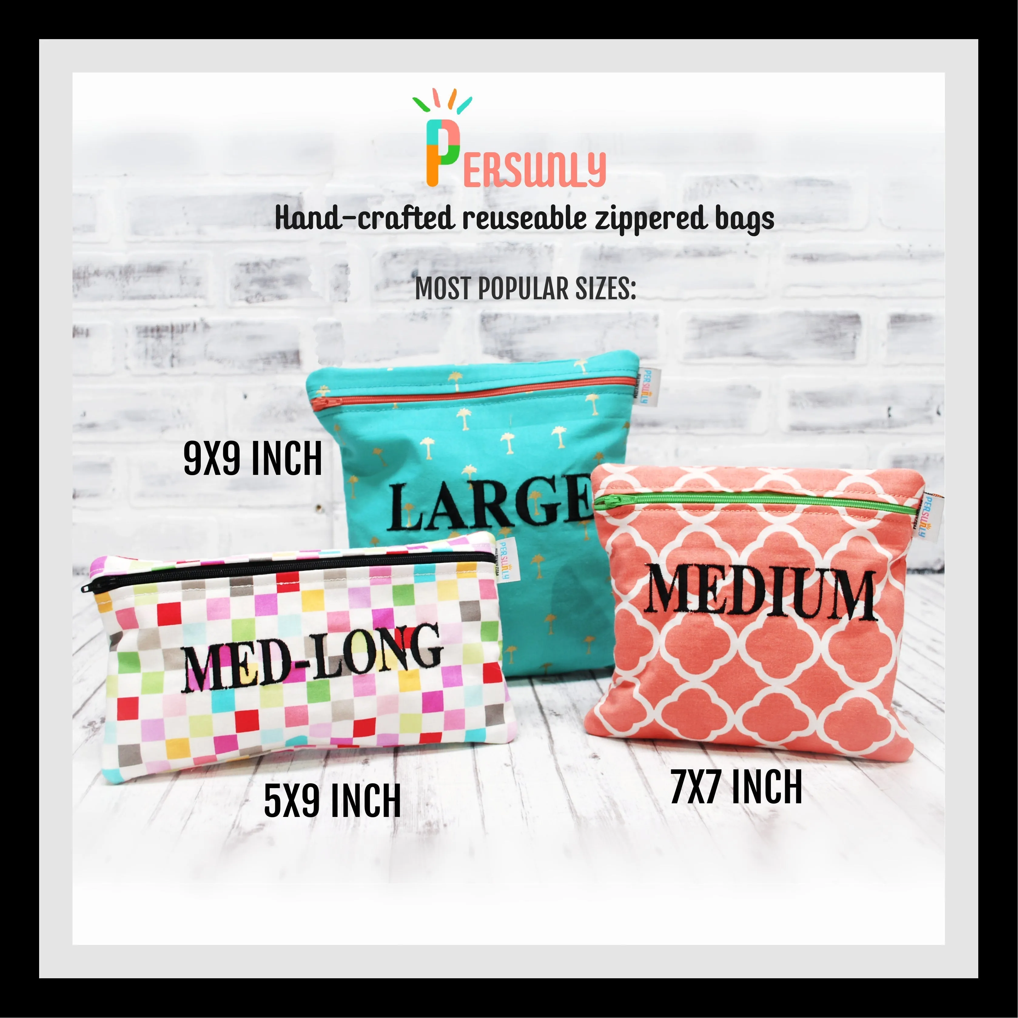 Tiny Unicorn Personalized Reusable Food Bag