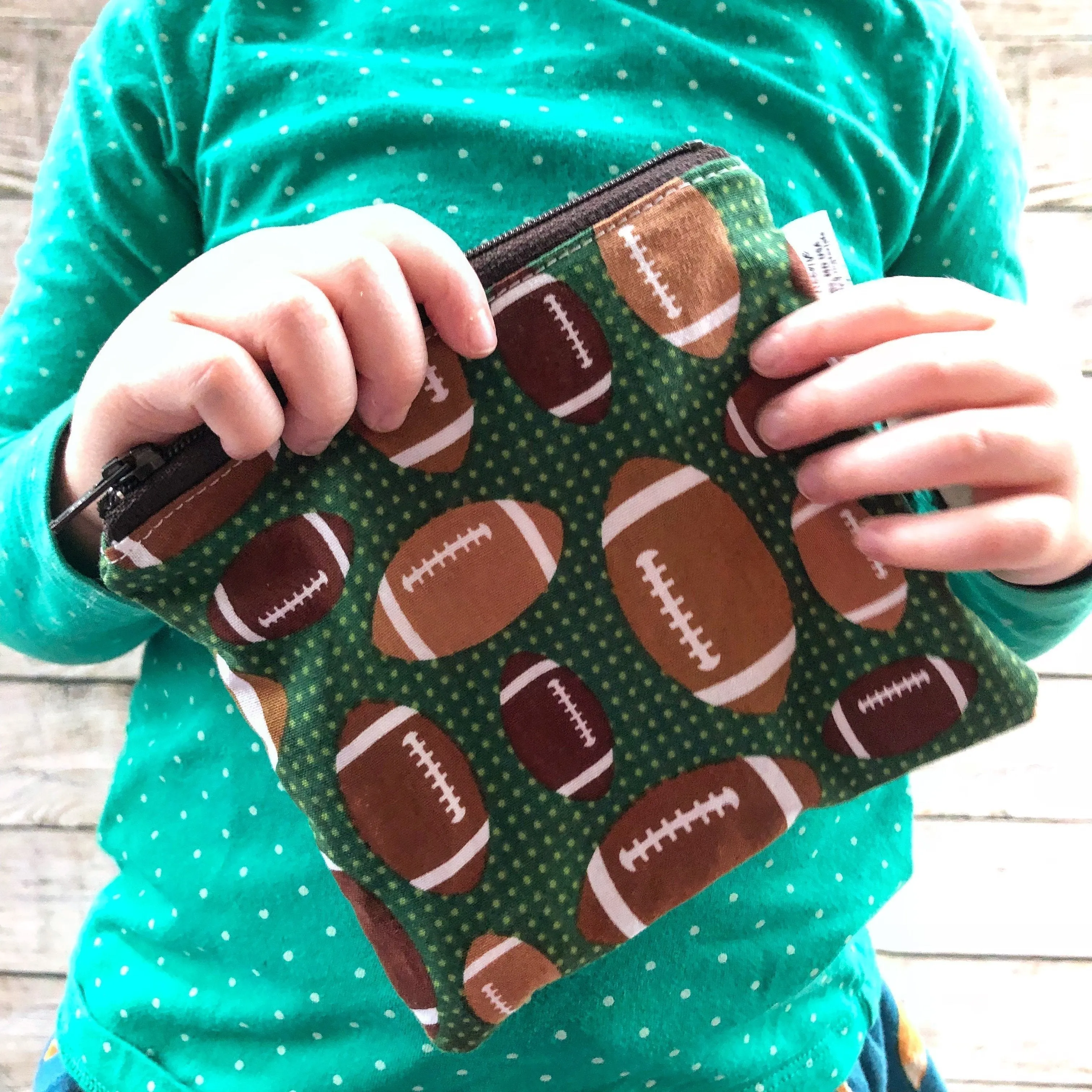 Toddler Sized Reusable Zippered Bag Bees