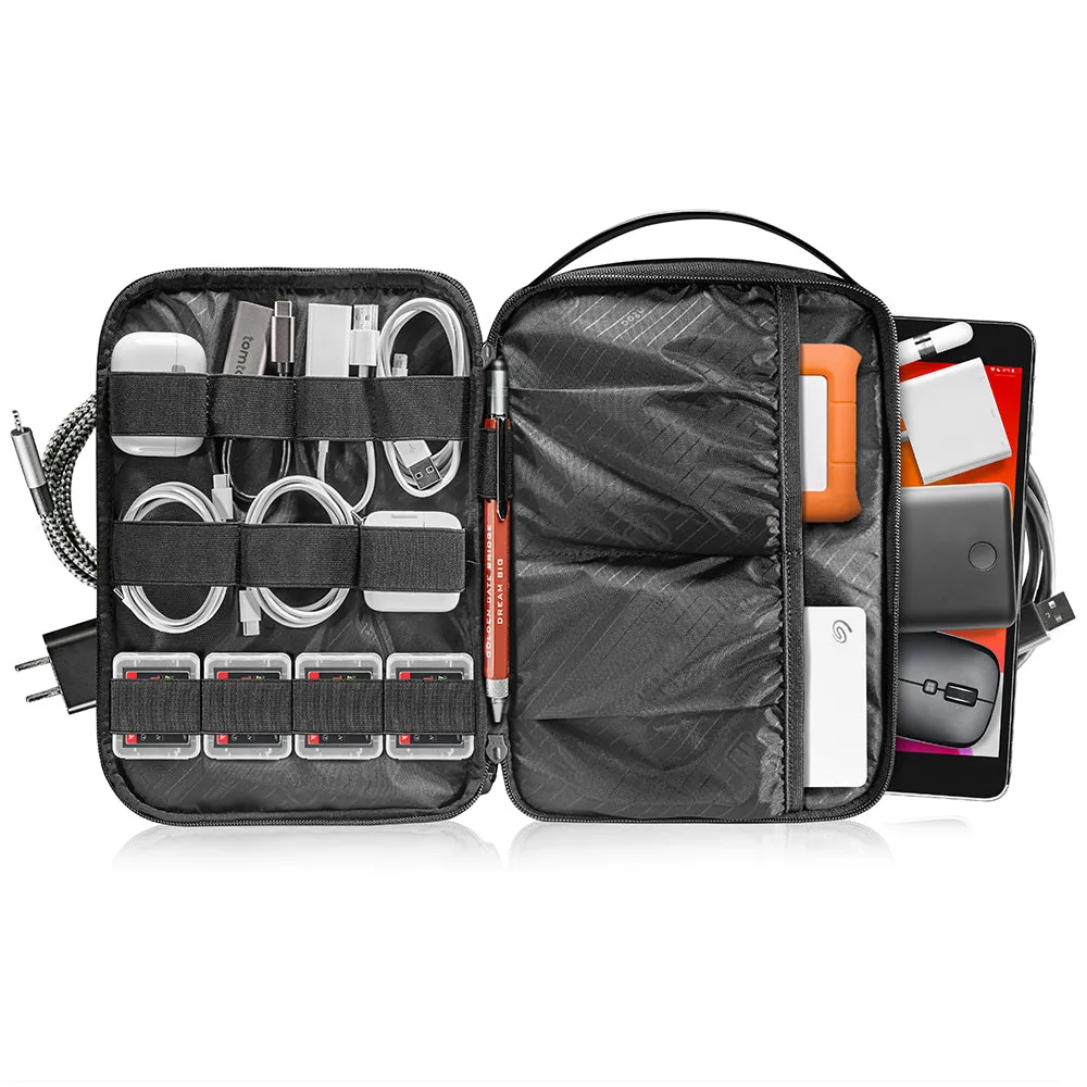 tomtoc Urban Accessory Organizer | Black