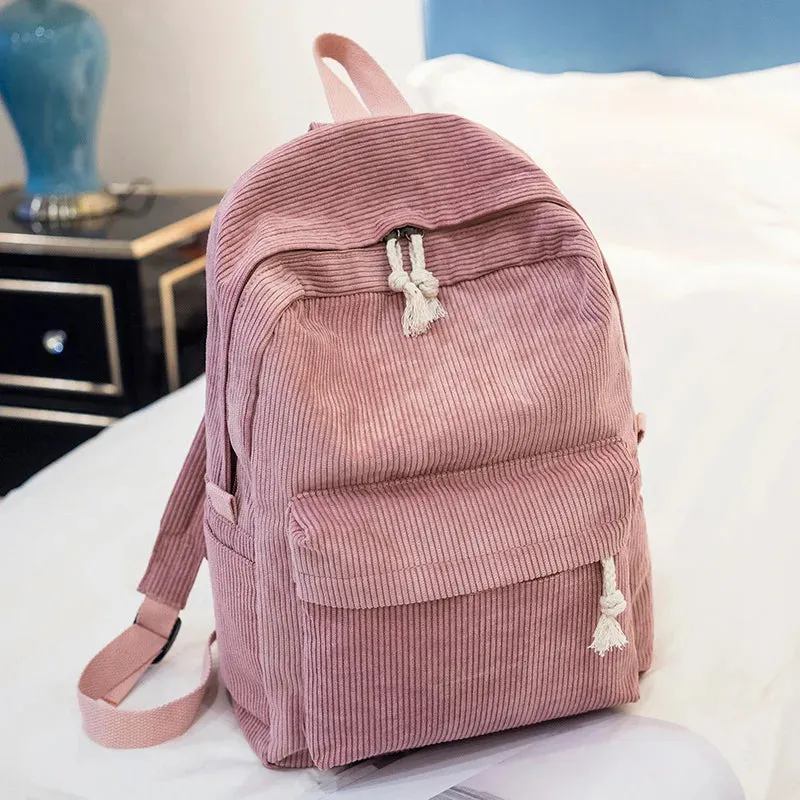 Uniwim Kids Backpack, Embroidered Corduroy Backpack,Back to School, Kid name backpack,school bag college,toddler,with name