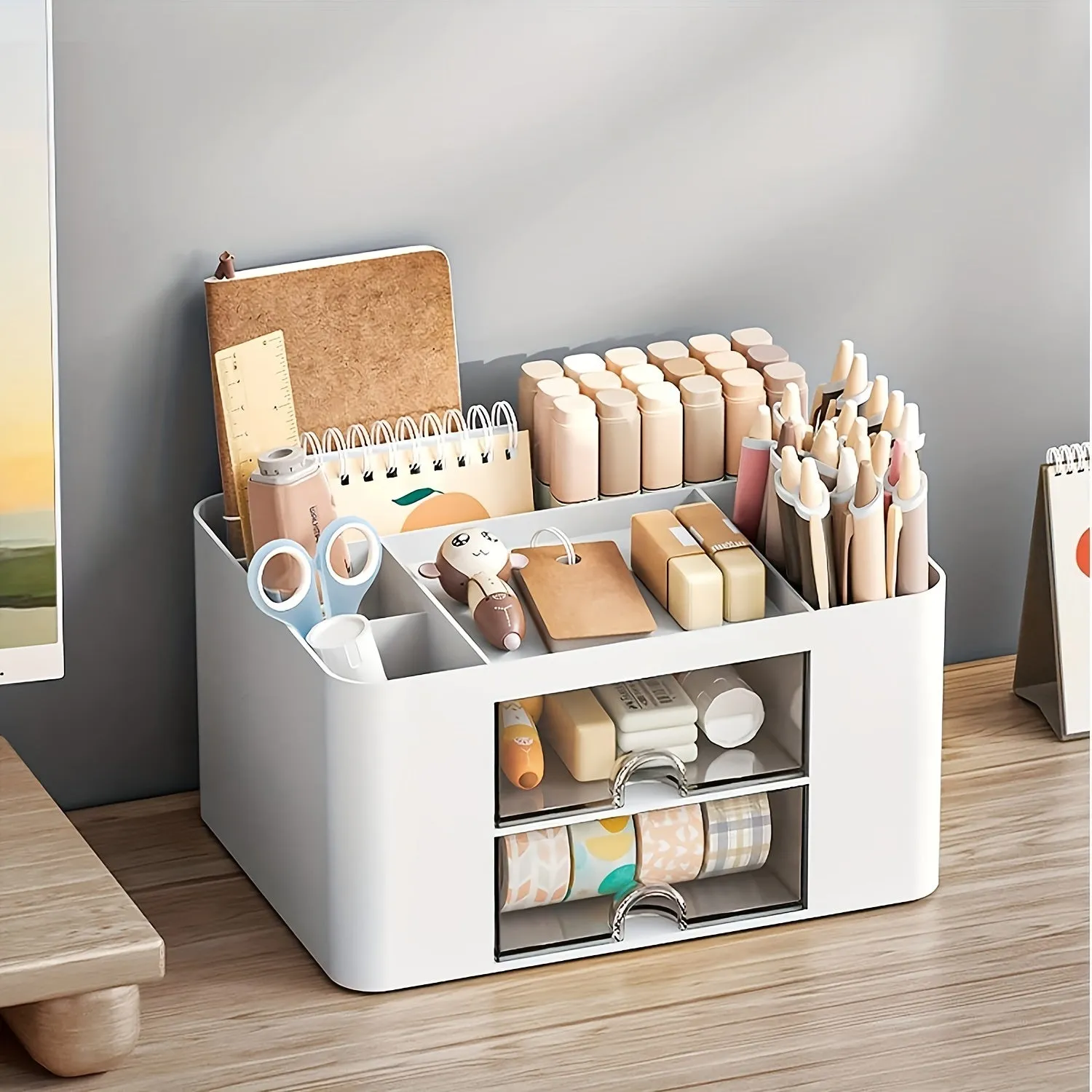 Versatile 2Drawer Pen Organizer Maximize Desk Space  Stay Organized