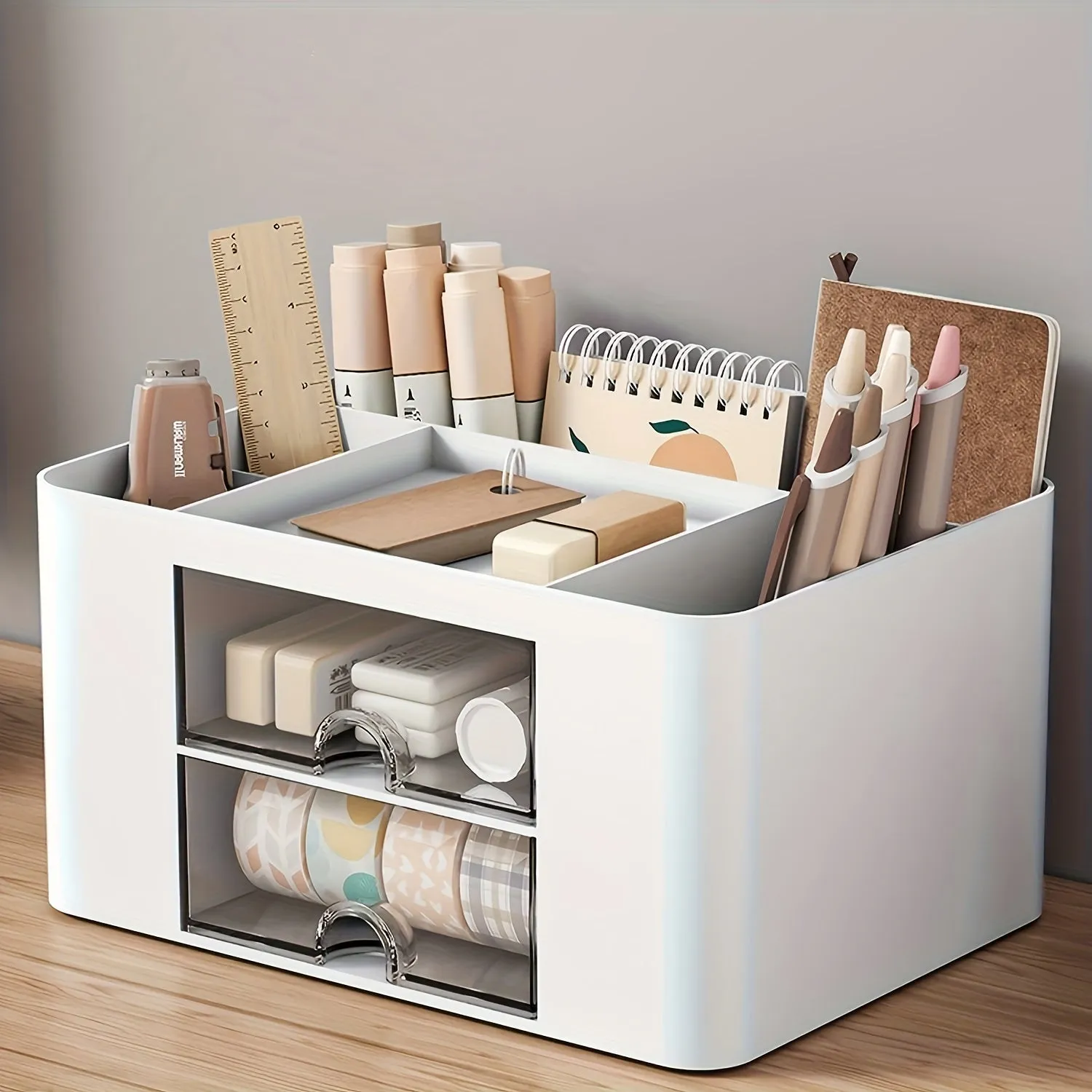Versatile 2Drawer Pen Organizer Maximize Desk Space  Stay Organized