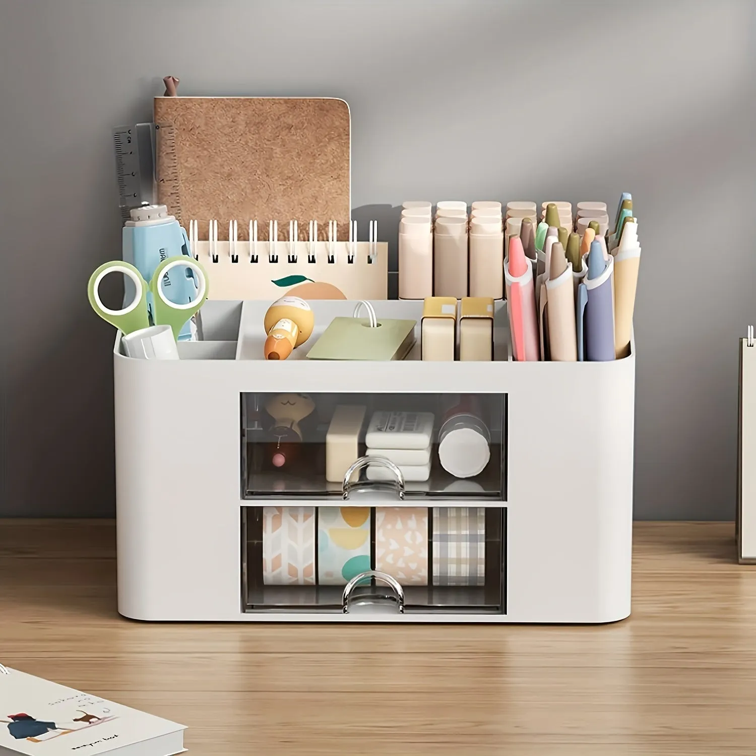 Versatile 2Drawer Pen Organizer Maximize Desk Space  Stay Organized