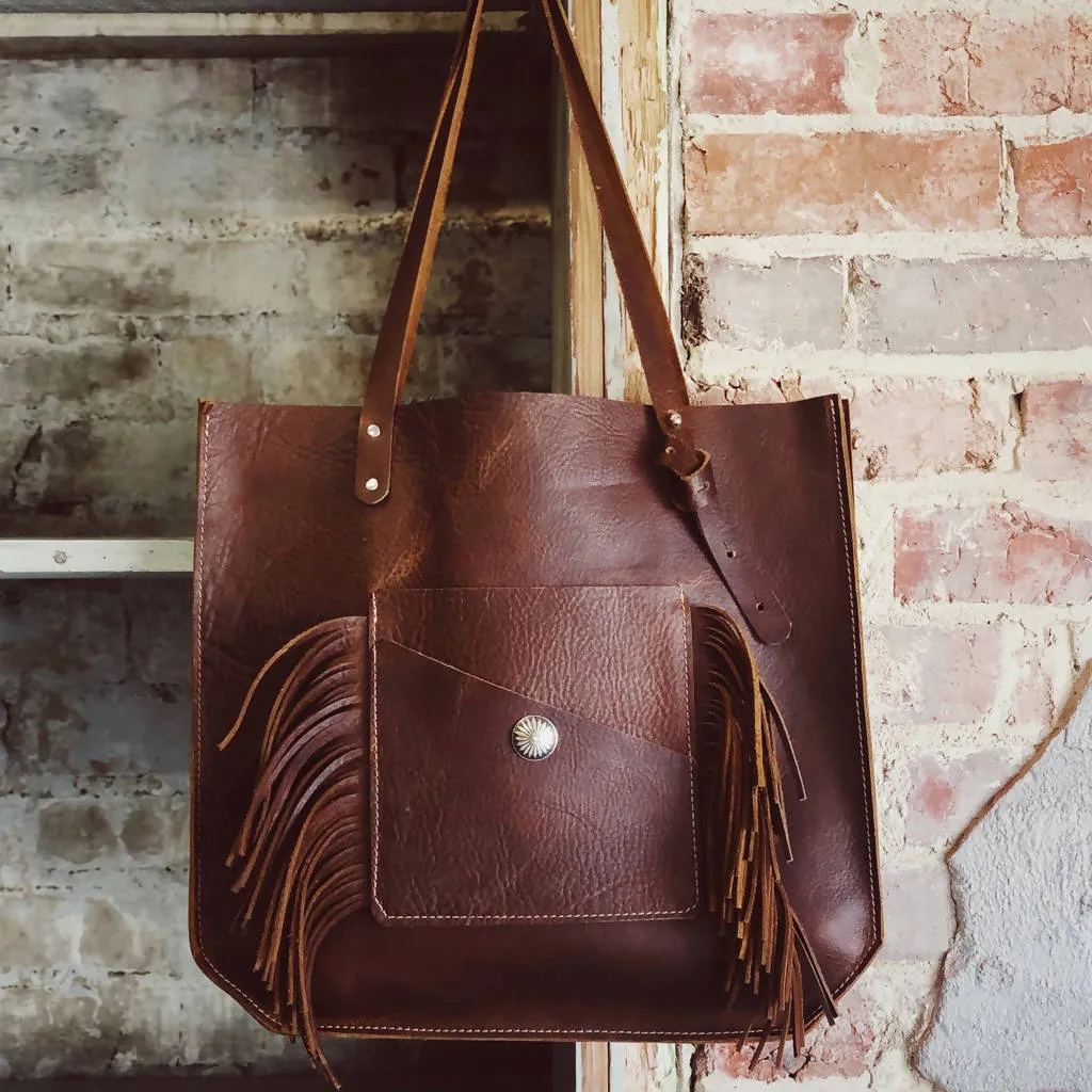 Wander Large Leather Tote Bag