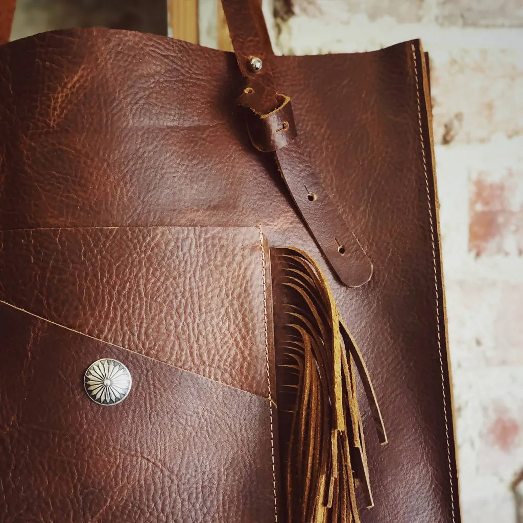 Wander Large Leather Tote Bag