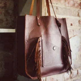Wander Large Leather Tote Bag