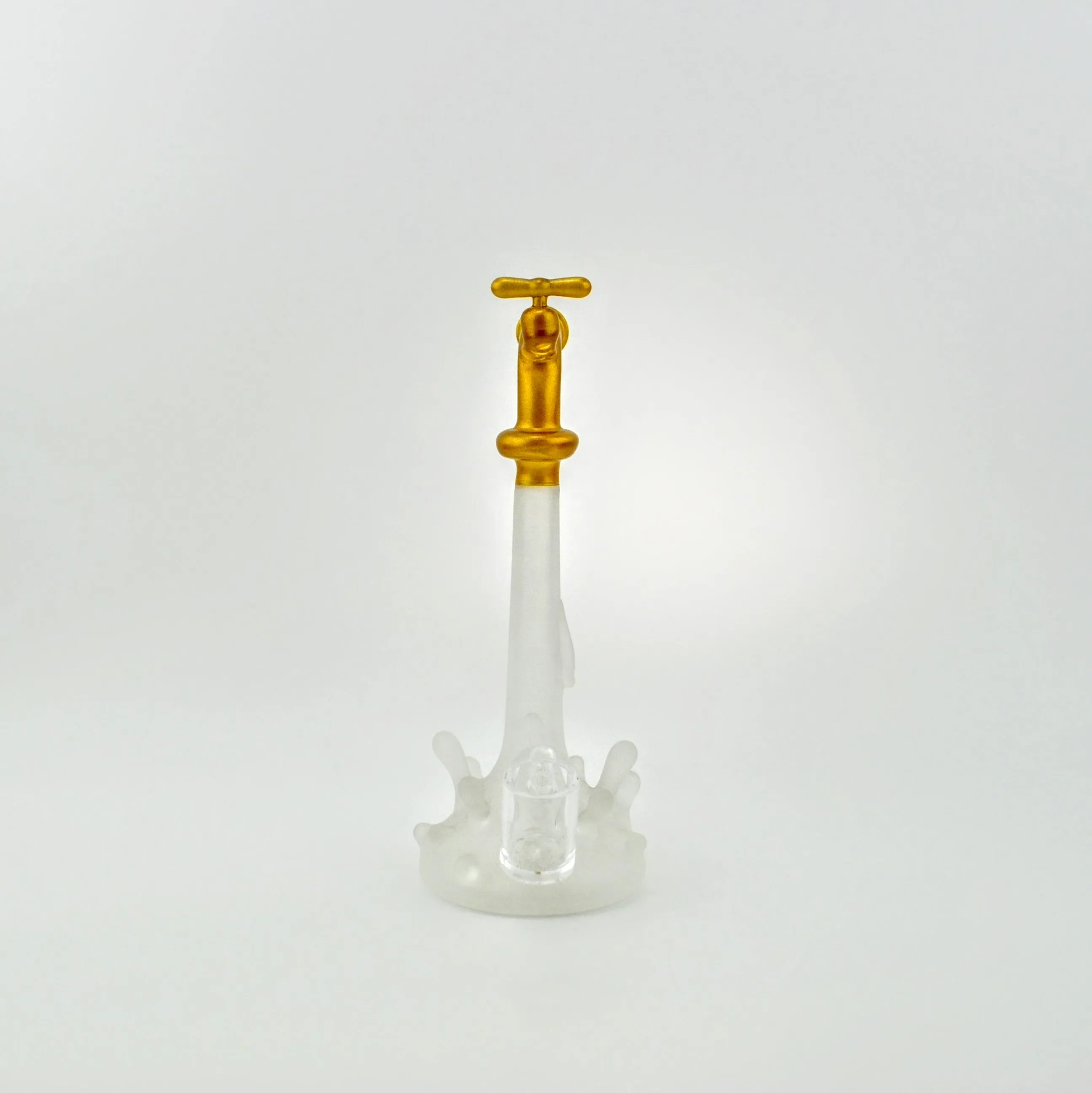 Water Spigot Frosted Glass Dab Rig