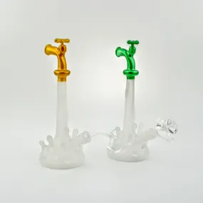 Water Spigot Frosted Glass Dab Rig