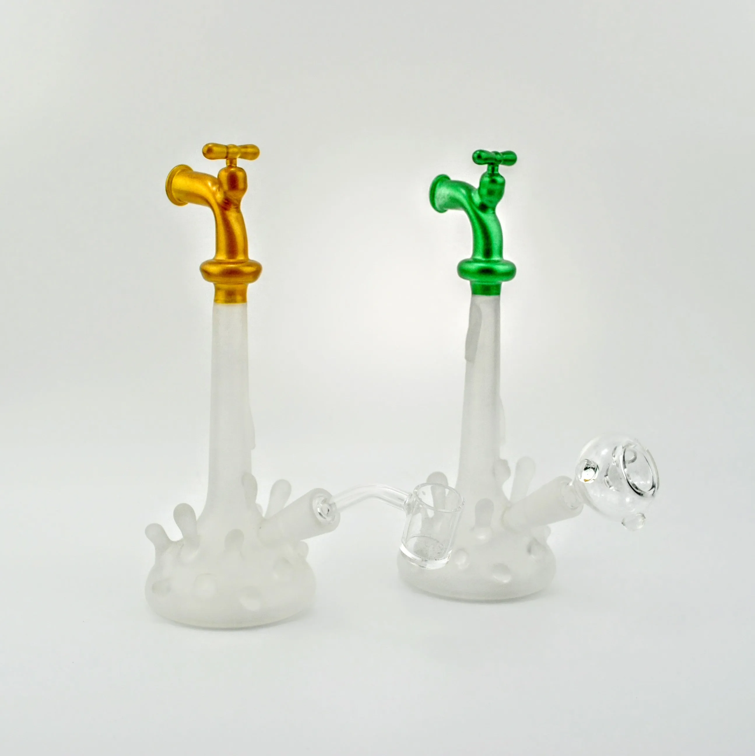 Water Spigot Frosted Glass Dab Rig