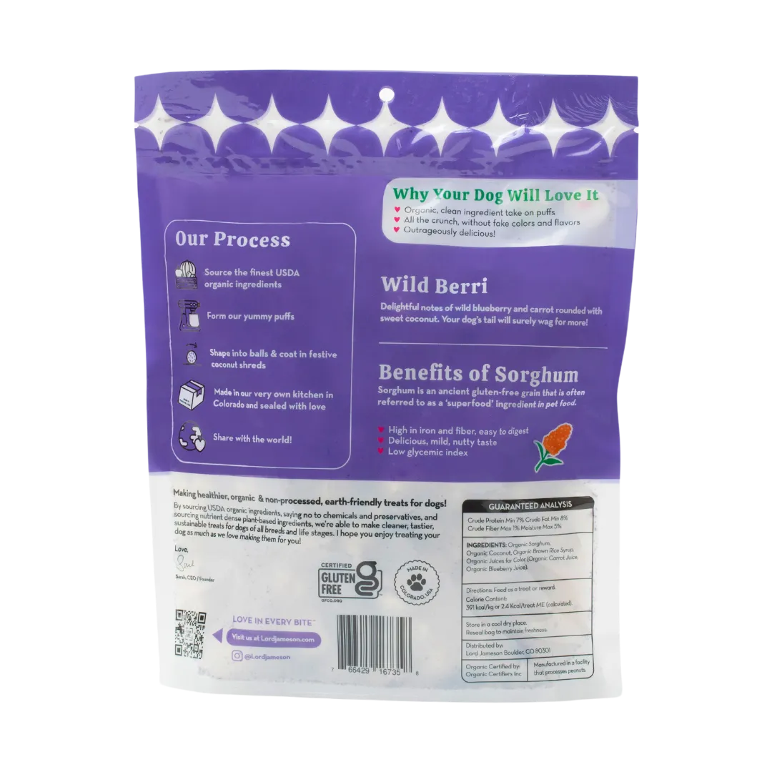 Wild Berri Organic Dog Treats| 4 oz