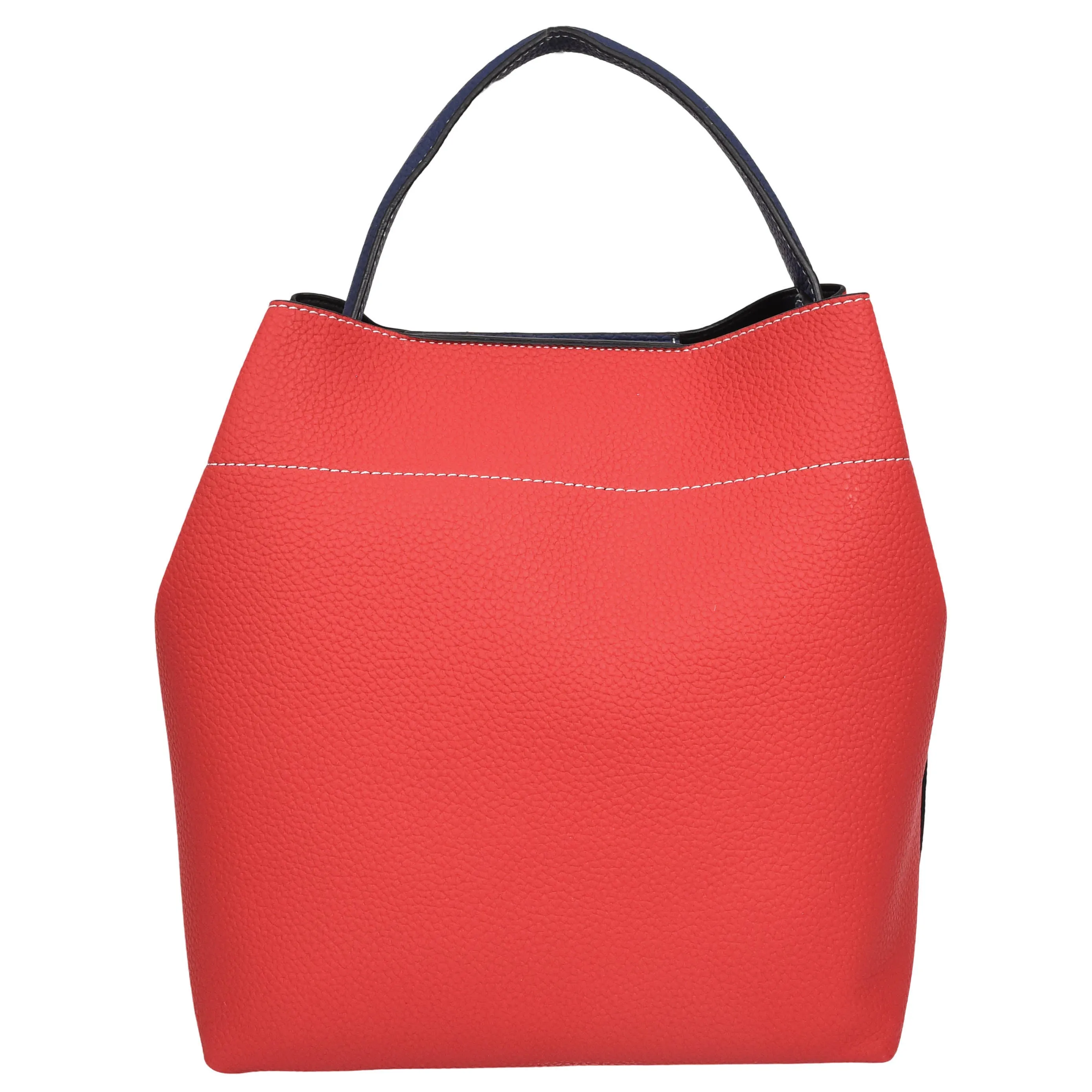 Women PU Leather Handbag Removable Pouch Fashion Crossbody Bag A862 Red