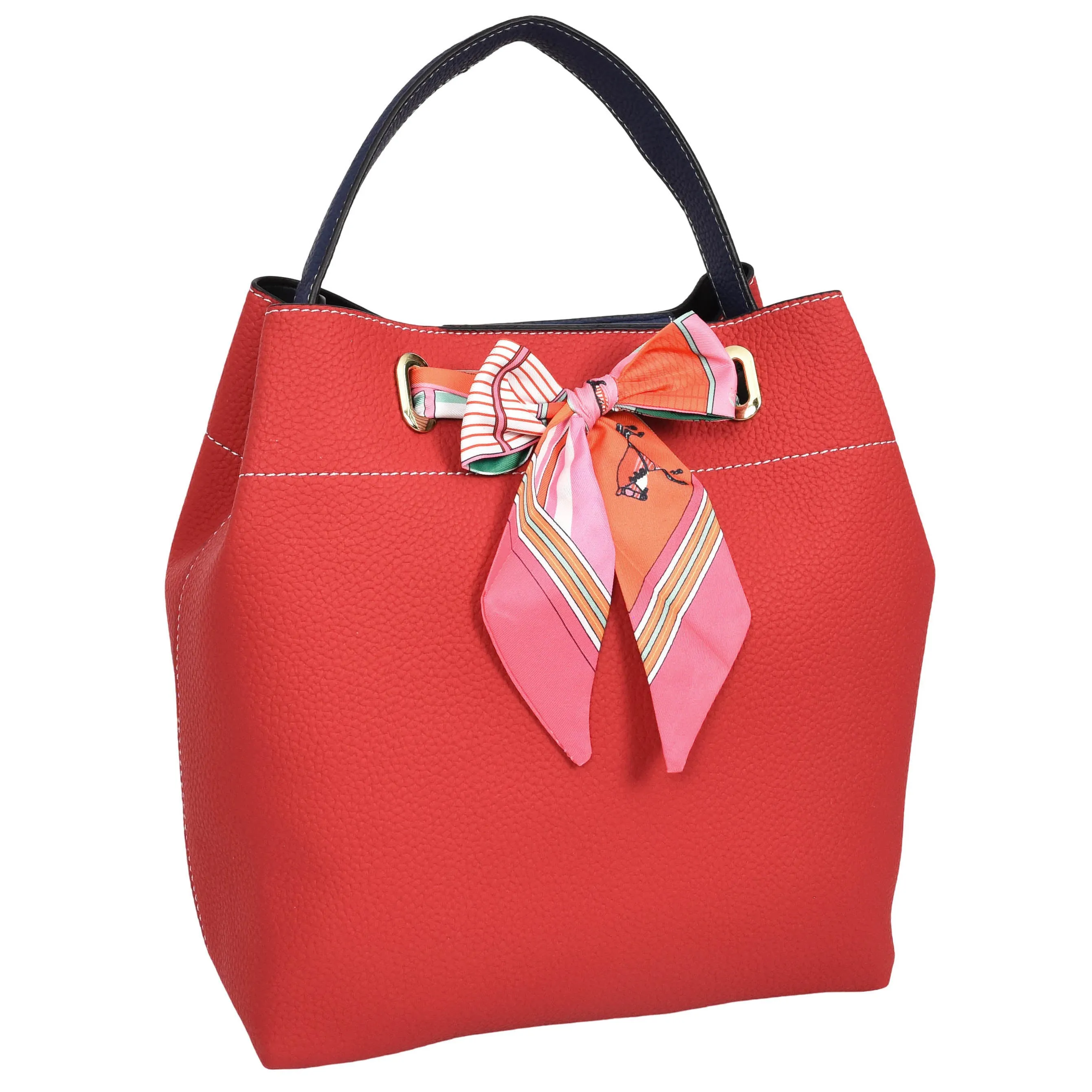 Women PU Leather Handbag Removable Pouch Fashion Crossbody Bag A862 Red