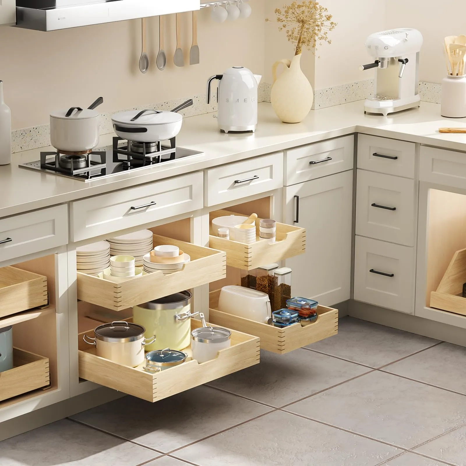 Wood Kitchen Cabinet Drawer