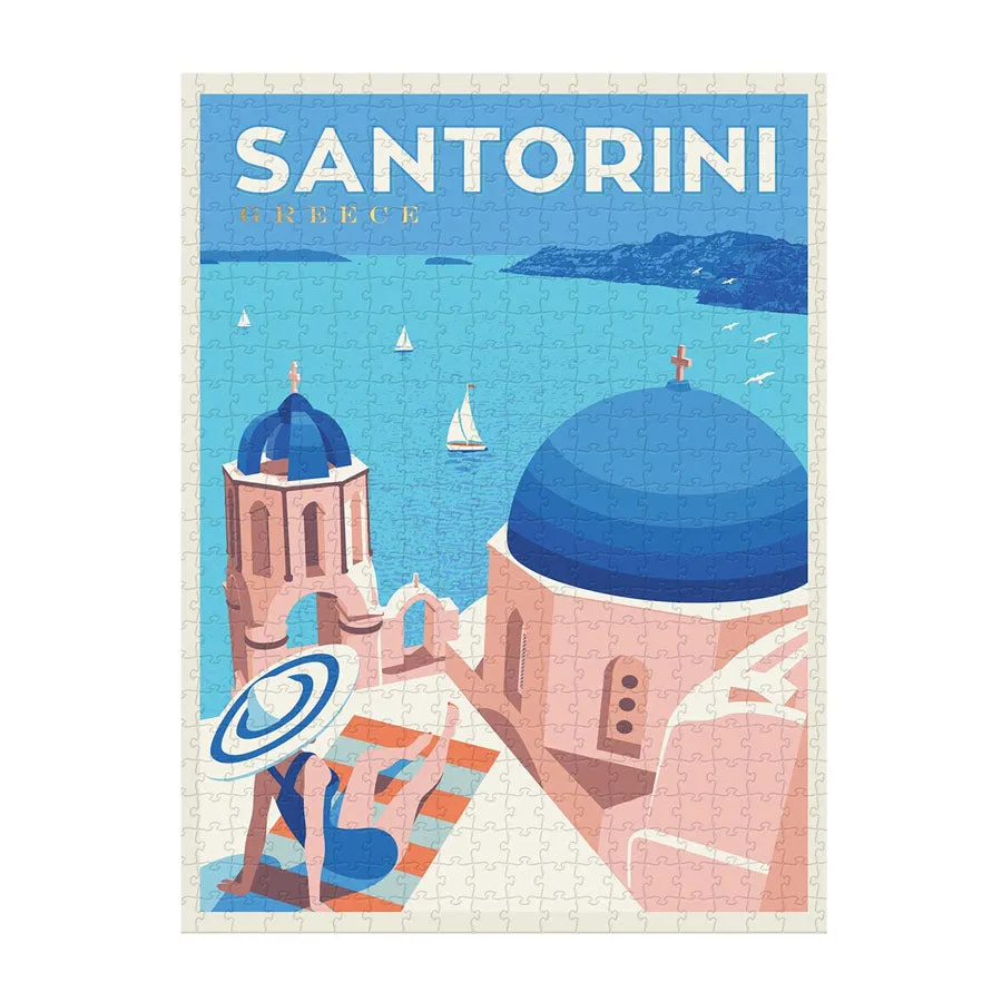 World Travel Jigsaw Puzzle - Santorini (500pc)