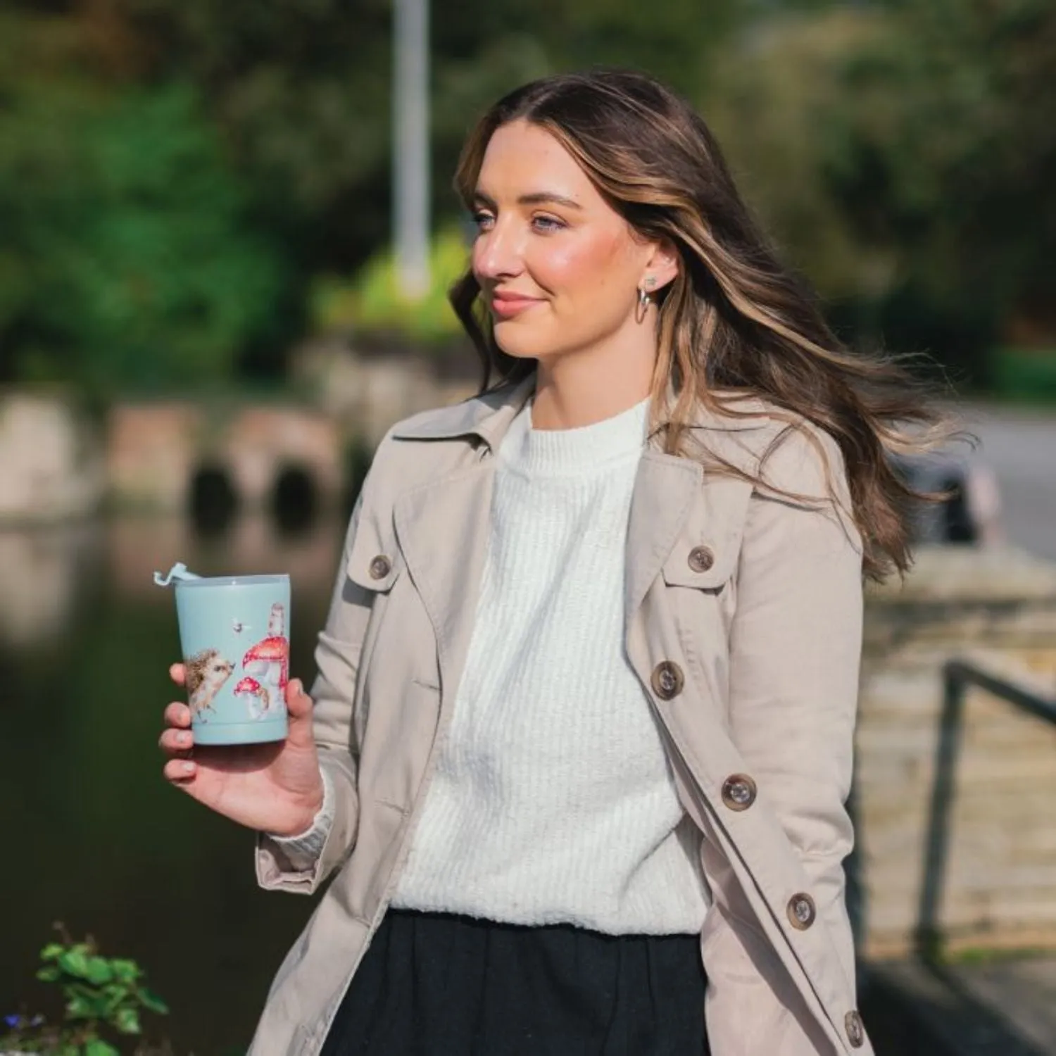 Wrendale 320ml Fairy Ring Mouse & Hedgehog Coffee Cup